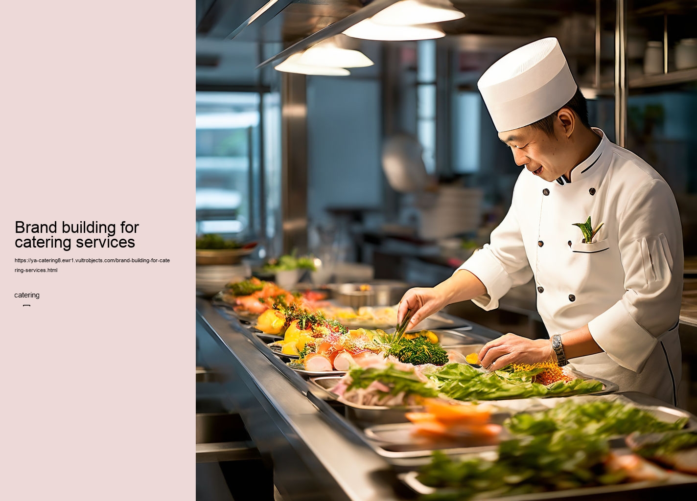 Brand building for catering services