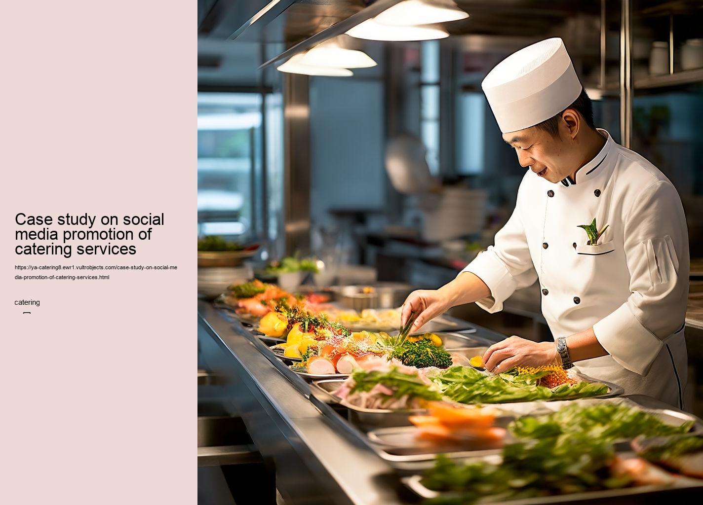 Case study on social media promotion of catering services